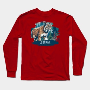 Bobcat - WILD NATURE - BOBCAT -4 Long Sleeve T-Shirt